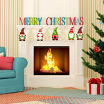 Albero di Natale Dipinto fai da te Decorazioni pendenti in legno con elfi nani, 4pcs/set, 8pcs/set, 12pcs/set, 32pcs/set