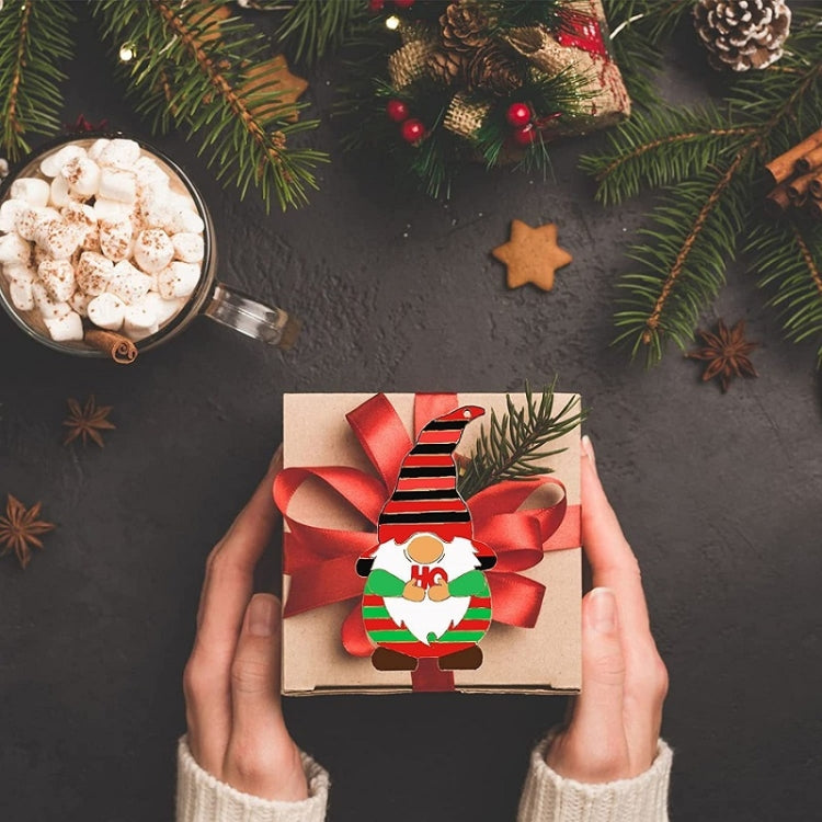 Albero di Natale Dipinto fai da te Decorazioni pendenti in legno con elfi nani, 4pcs/set, 8pcs/set, 12pcs/set, 32pcs/set