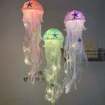 Lampada luminosa con meduse, luce notturna finita, decorazione della stanza, luce ambientale