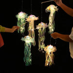 Lampada luminosa con meduse, luce notturna finita, decorazione della stanza, luce ambientale