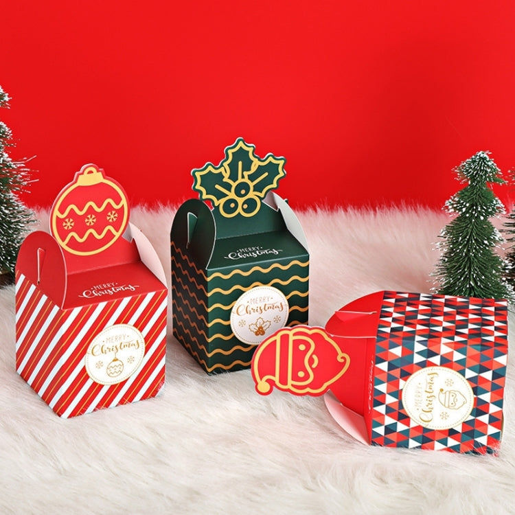 Scatola di caramelle per confezione regalo di mele della vigilia di Natale