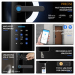 Serratura elettronica smart WiFi C91 con impronta digitale