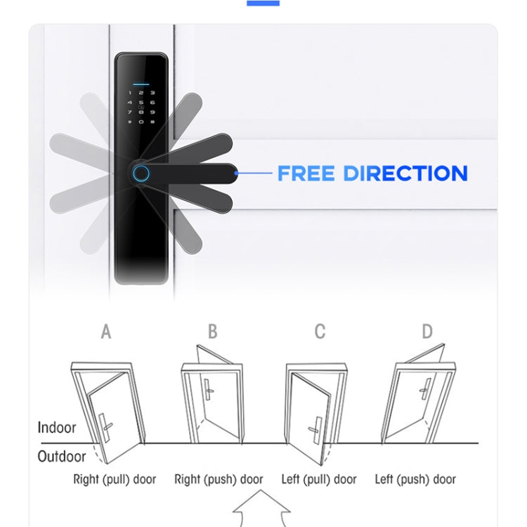 Serratura elettronica smart WiFi C91 con impronta digitale