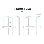 Serratura elettronica smart WiFi C91 con impronta digitale