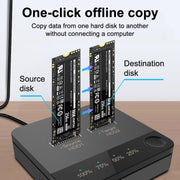 Duplicatore disco rigido SATA M.2 Custodia per disco rigido mobile SSD per unità a stato solido, DK300