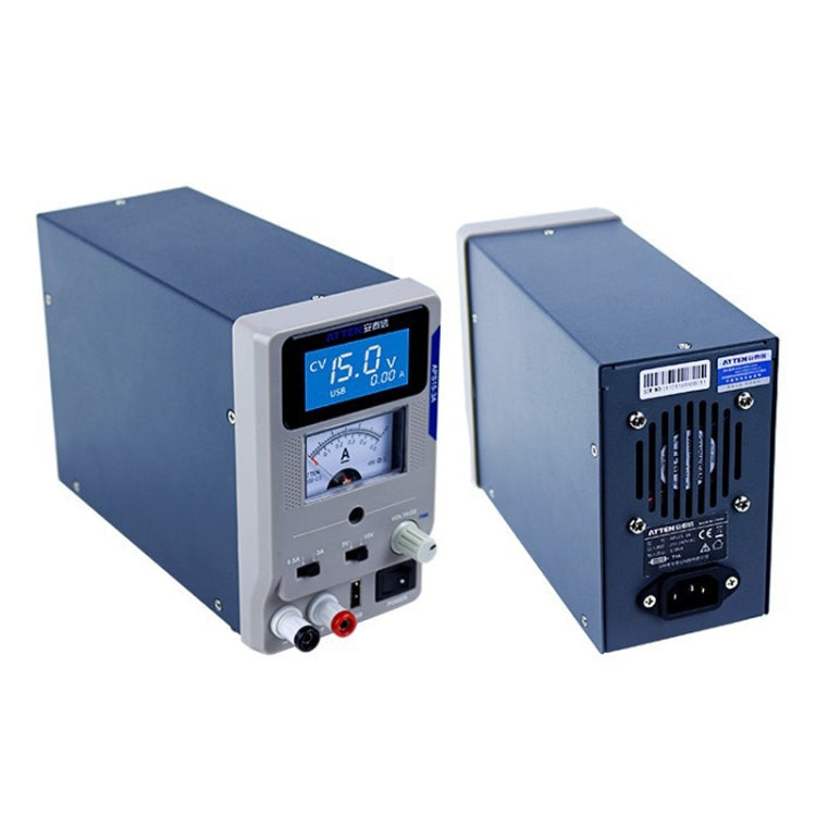 Alimentatore CC da laboratorio regolabile variabile digitale USB per riparazione mobile, spina europea, ATTEN APS22-5A 22V 5A, ATTEN APS15-3A 15V 3A