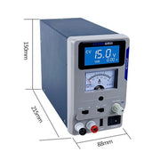Alimentatore CC da laboratorio regolabile variabile digitale USB per riparazione mobile, spina europea, ATTEN APS22-5A 22V 5A, ATTEN APS15-3A 15V 3A