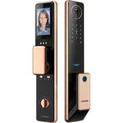 LOCSTAR S61 Riconoscimento facciale 3D completamente automatico Tuya Wifi Blocco intelligente delle impronte digitali Blocco password antifurto, S61 Space Gray, S61 Rose Gold