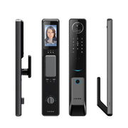 LOCSTAR S61 Riconoscimento facciale 3D completamente automatico Tuya Wifi Blocco intelligente delle impronte digitali Blocco password antifurto, S61 Space Gray, S61 Rose Gold