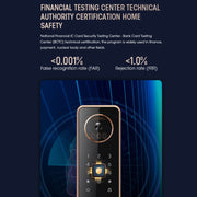 LOCSTAR S61 Riconoscimento facciale 3D completamente automatico Tuya Wifi Blocco intelligente delle impronte digitali Blocco password antifurto, S61 Space Gray, S61 Rose Gold