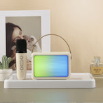 Altoparlante Bluetooth portatile con luci RGB e microfono