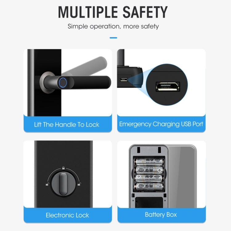 Blocco porta digitale WiFi con impronta e password