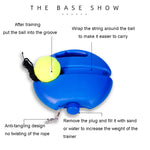 Set base per dispositivo per allenamento da tennis con rimbalzo ad autoapprendimento per pallina da tennis
