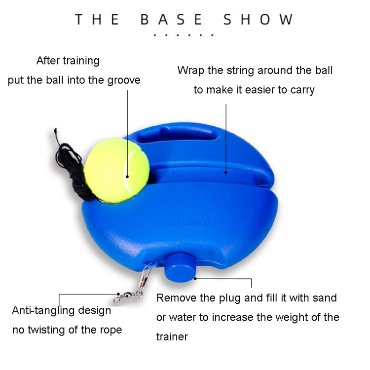 Set base per dispositivo per allenamento da tennis con rimbalzo ad autoapprendimento per pallina da tennis