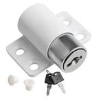 Blocco limite per porte e finestre Fermo per porta scorrevole Blocco di sicurezza per bambini, White No Screw, Silver No Screw, Black No Screw, White With Screw, Silver With Screw, Black With Screw