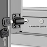 Blocco limite per porte e finestre Fermo per porta scorrevole Blocco di sicurezza per bambini, White No Screw, Silver No Screw, Black No Screw, White With Screw, Silver With Screw, Black With Screw