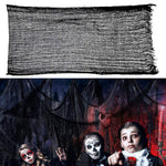Garza decorativa fai da te in garza di Halloween, 76 x 183 cm, in cotone poliestere, casa stregata, Black Gauze, White Gauze, Beige Blood Stains Beige Blood Stains