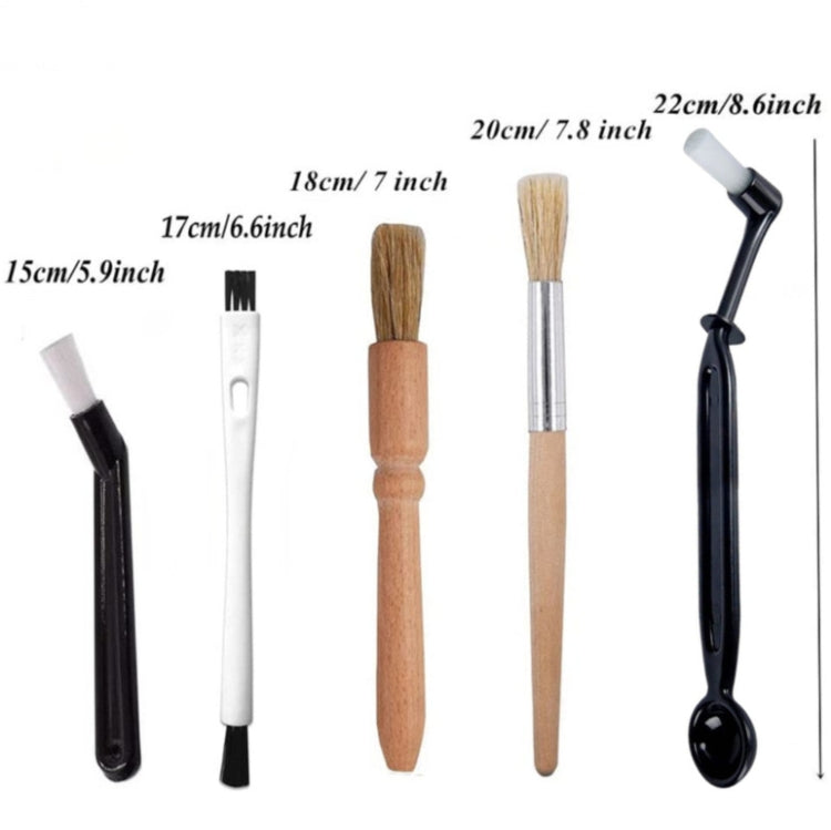 Set per la pulizia della macchina da caffè. Spazzola per macinacaffè, 5-in-1 A Type, 4-in-1 B Type, 3-in-1 C Type, 4-in-1 D Type, 4-in-1 E Type, 4-in-1 F Type, 14-in-1 G Type, 4-in-1 H Type