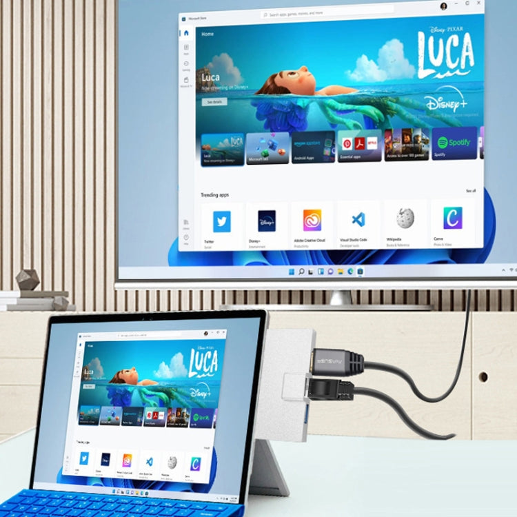Docking station 7 in 1 USB-C per Surface Pro 8/9/X