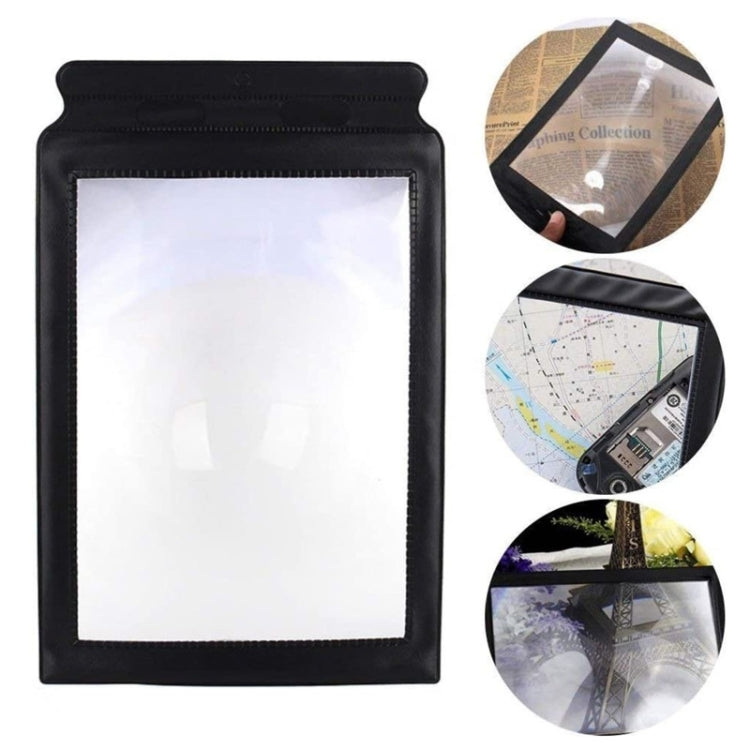 Lente d'ingrandimento A4 3X in PVC morbido portatile