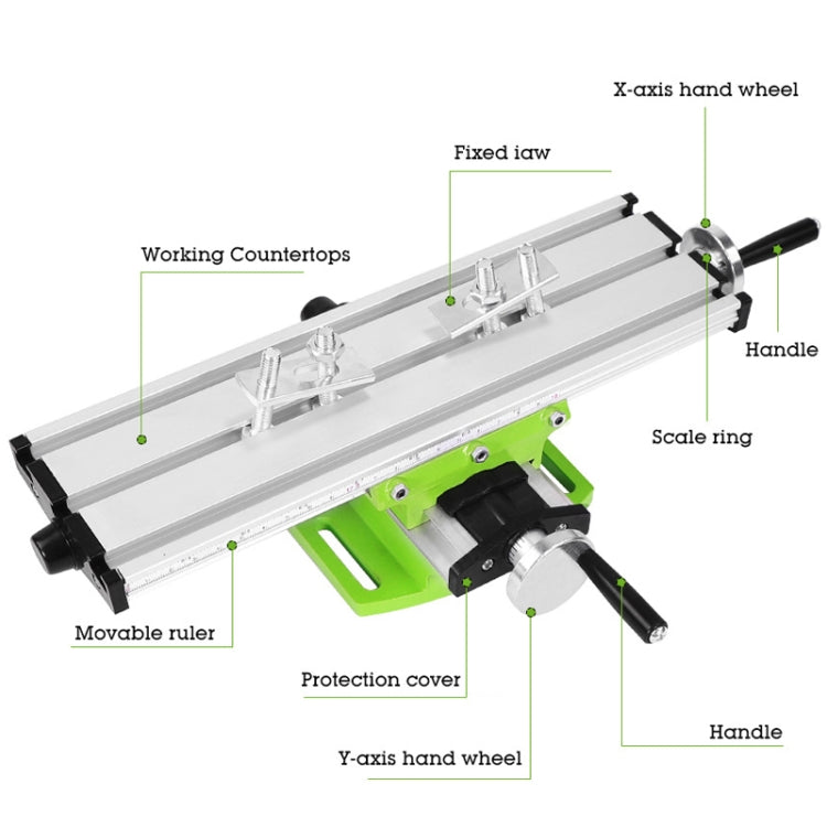Tavolo di perforazione cruciforme per microforatura e fresatrice multifunzione HILDA