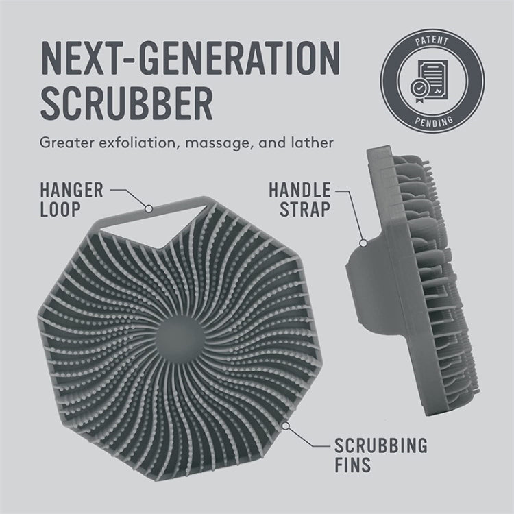 Scrubber per doccia con spazzola da bagno per il corpo in silicone