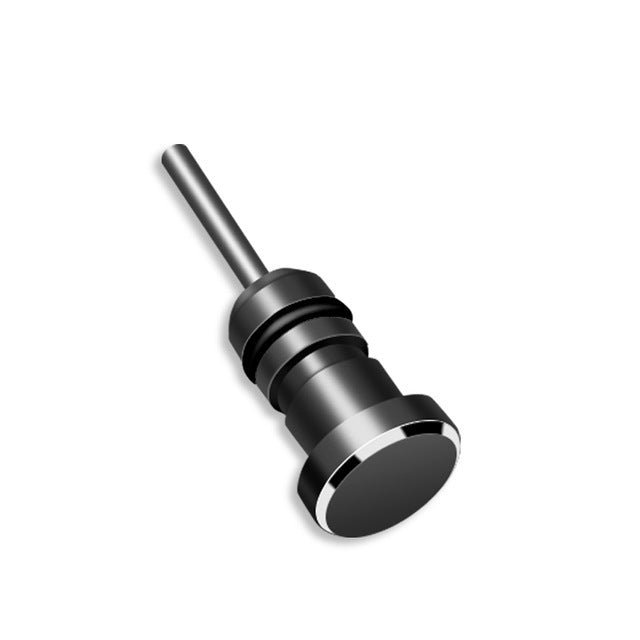 Ago per scheda plug-in per cuffie con tappo antipolvere in metallo universale da 3,5 mm, 3.5mm (Black), 3.5mm (Gold), 3.5mm (Silver)