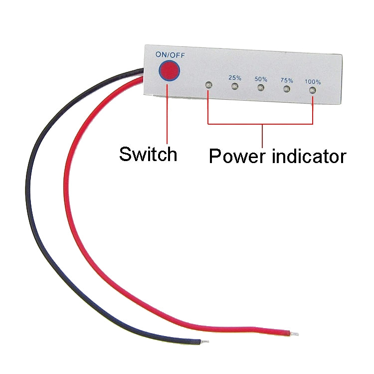 Indicatore livello batteria al litio 2S-4S 8.4-16.8V