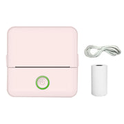 X6 200DPI Stampante per compiti a casa per studenti Stampante tascabile senza inchiostro Bluetooth, Pink Printer Paper x1, White Printing Paper x1, Pink Printing Paper x5, White Printing Paper x5, Pink Sicker x5, White Sticker x5                       ...