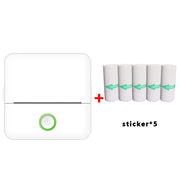 X6 200DPI Stampante per compiti a casa per studenti Stampante tascabile senza inchiostro Bluetooth, Pink Printer Paper x1, White Printing Paper x1, Pink Printing Paper x5, White Printing Paper x5, Pink Sicker x5, White Sticker x5                       ...