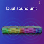 Altoparlante Bluetooth wireless USB con luci RGB Q6