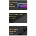 Altoparlante Bluetooth wireless USB con luci RGB Q6