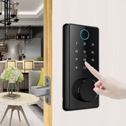 LOCSTAR C87 Blocco automatico delle impronte digitali per porta d'ingresso con password Smart Lock, C87 Black