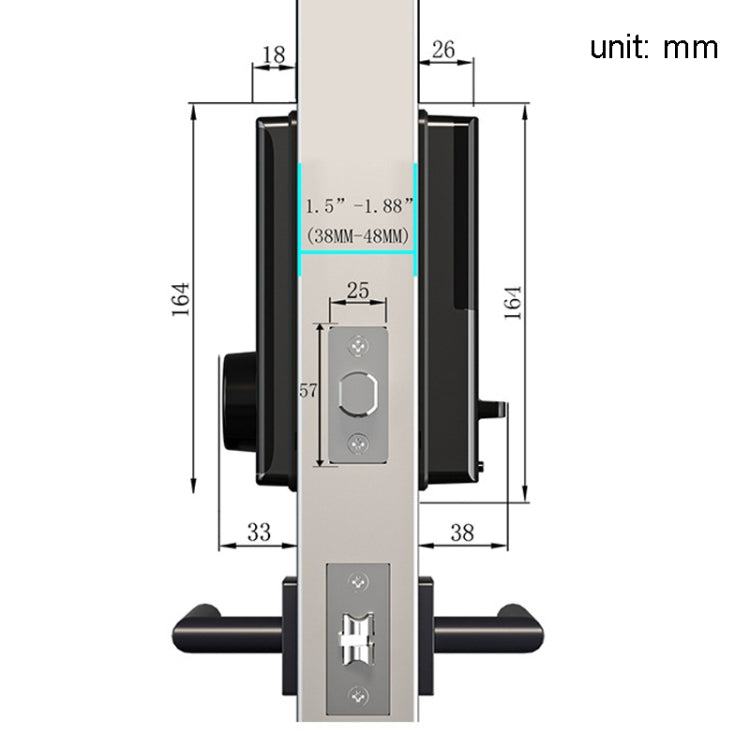 LOCSTAR C87 Smart Lock con impronta digitale e password