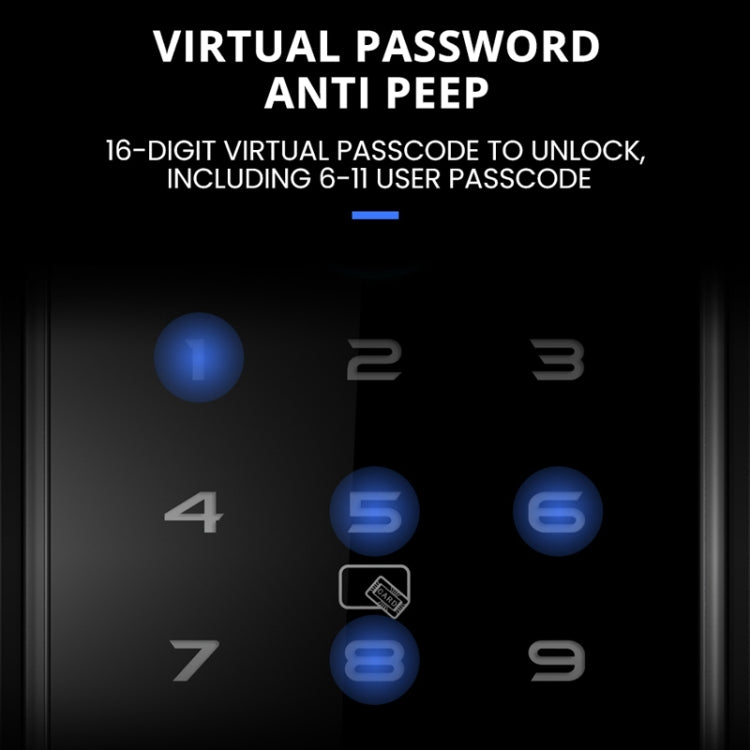 LOCSTAR C87 Smart Lock con impronta digitale e password
