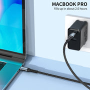 Per iPhone 15 Cavo di ricarica doppio tipo C intrecciato in nylon AhaStyle, 60W, 100W
