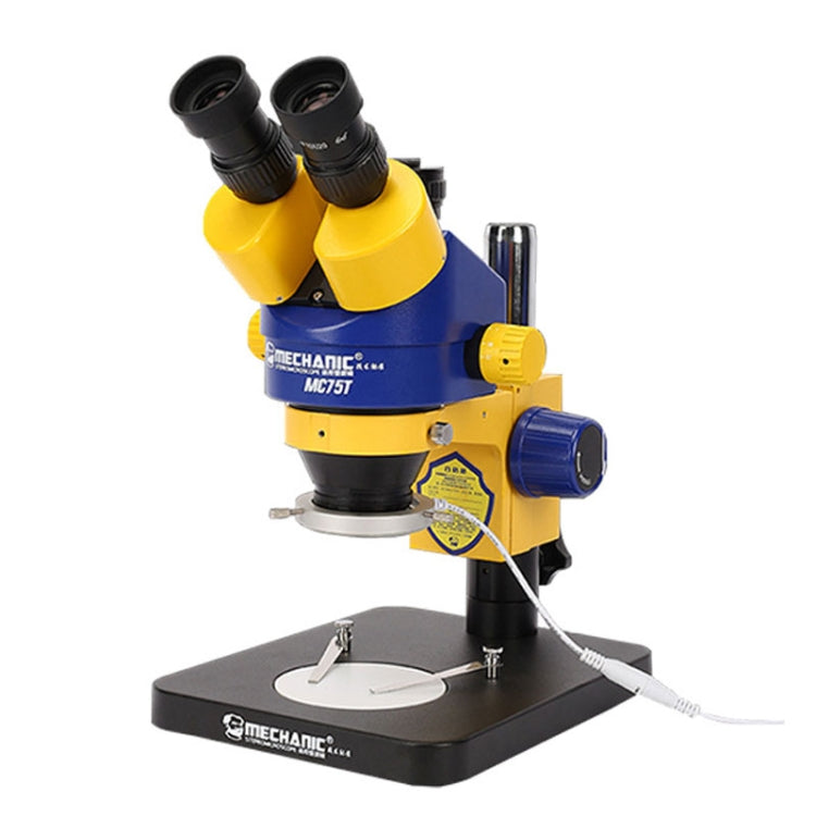Il microscopio stereo trinoculare di livello industriale può connettersi al display HD, MECHANIC MC-75TB1, MECHANIC MC-75TimatX