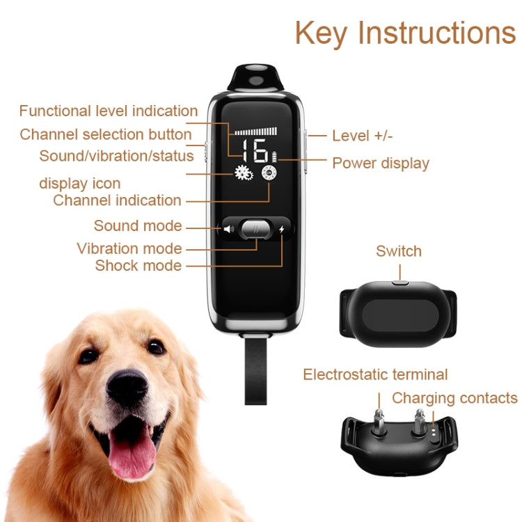 Collare di addestramento per cani Dispositivo di addestramento per animali con telecomando intelligente da 400 m, T300, Receiver