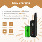 Colonna per scosse elettriche avvolgente per animali domestici Potente collare di addestramento elettronico, Receiver + Remote, Only Receiver
