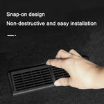 1 paio di accessori decorativi per la copertura di protezione dello sfiato sotto il sedile dell'auto, For Tesla Model Y, For Tesla Model 3