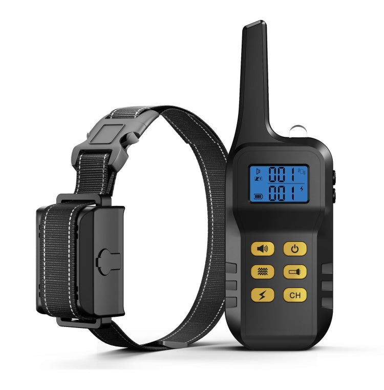 Collare impermeabile per addestramento con scosse elettriche intelligenti per animali domestici Dispositivo di addestramento per cani con telecomando da 1000 m, Receiver + Yellow Remote, Receiver + Red Remote, Only Receiver