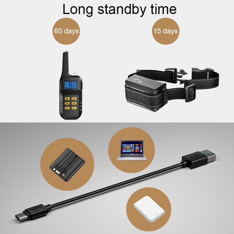 Collare impermeabile per addestramento con scosse elettriche intelligenti per animali domestici Dispositivo di addestramento per cani con telecomando da 1000 m, Receiver + Yellow Remote, Receiver + Red Remote, Only Receiver