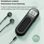 Mini walkman radio FM ricaricabile tascabile 31g