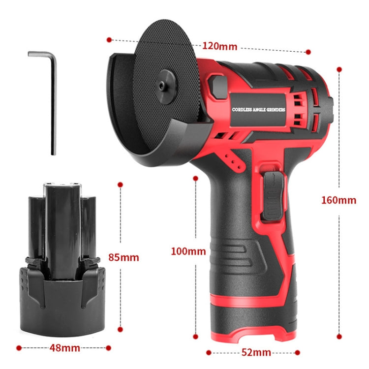 HILDA 12V 3 pollici smerigliatrice angolare agli ioni di litio per uso domestico e levigatrice, spina europea, Plastic Package With 1 Battery, Carton Package With 1 Battery, Plastic Package With 2 Battery, Carton Package With 2 Battery