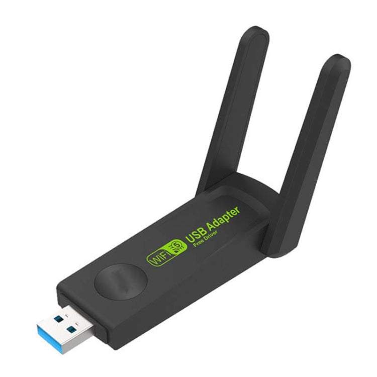 Scheda di rete wireless 1300Mbps Scheda di rete USB per computer senza driver Gigabit Dual Band 5G, 600m, 1300m