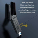 Scheda di rete wireless 1300Mbps Scheda di rete USB per computer senza driver Gigabit Dual Band 5G, 600m, 1300m