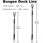 Accessori per corde per barche con morsetto in acciaio inossidabile per molo Cavo di ormeggio per kayak con buffer incorporato PWC