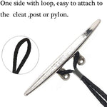 Accessori per corde per barche con morsetto in acciaio inossidabile per molo Cavo di ormeggio per kayak con buffer incorporato PWC