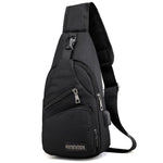 MeiJieLuo Borsa a tracolla da uomo semplice da uomo Borsa a tracolla sportiva da spalla per ragazzi