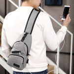 MeiJieLuo Borsa a tracolla da uomo semplice da uomo Borsa a tracolla sportiva da spalla per ragazzi